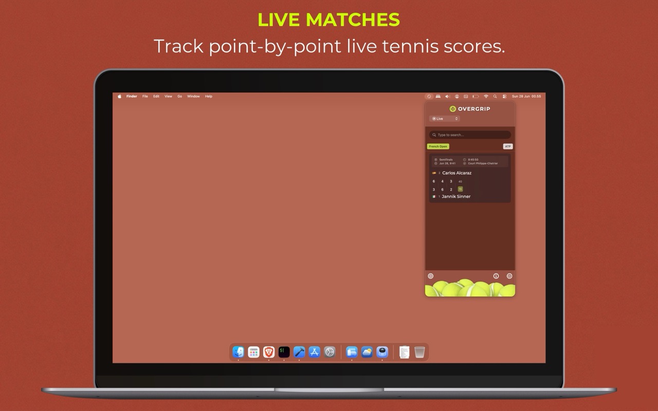 OVERGRIP macOS Desktop Widget Footage